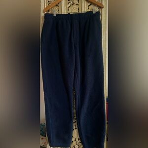 Wellen Polar Fleece pants Dark Blue Drawstring winter size XL